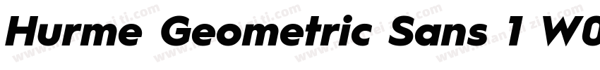 Hurme Geometric Sans 1 W05ThObl字体转换